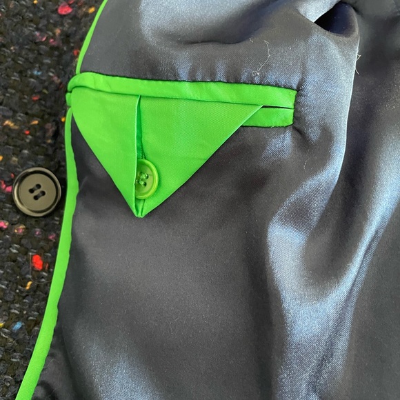 J. Crew Daphne Topcoat Nayla Navy Speckle sz 12 Nalya - Picture 8 of 8